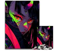 1000Piece Jigsaw Neon Demon Girl Puzzles for Adults for Teenagers Family Fun DIY Brain Teaser Game Gift 1000 PCS(38x26cm)