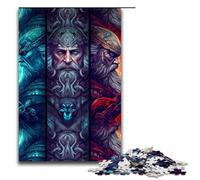 1000Piece Jigsaw Norse Gods Jigsaw Puzzles Wooden Puzzles Educational Games Home Decoration (75x50cm)