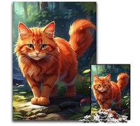 1000Piece Jigsaw Puzzle A Curious Feline Challenging Puzzles Perfect for Halloween Christmas Birthday Gift 1000 PCS(38x26cm)