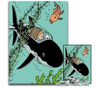 1000Piece Jigsaw Puzzle A Tintin Adventure Challenging Puzzles Educational Activity for Cognitive Skills Cognitive Skill Improvement 1000 PCS(38x26cm)