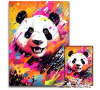 1000Piece Jigsaw Puzzle Adorable Panda Pop Art paper Jigsaw for Teenagers Couples And Friends for Birthdays Christmas 1000 PCS(38x26cm)