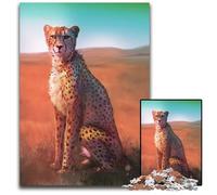 1000Piece Jigsaw Puzzle African Savannah Paper Jigsaw Puzzles for Adults Perfect for Christmas Halloween Easter New Year 1000 PCS(38x26cm)