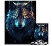 1000Piece Jigsaw Puzzle Angry Wolf Puzzles for Adults Birthday Gift Idea Challenging Brain Teaser Game 1000 PCS(38x26cm)