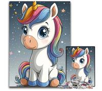 1000Piece Jigsaw Puzzle Baby Unicorn Cute Jigsaw Puzzles for Adults Brain Teaser Adult Game Family Interactive Activity 1000 PCS(75x50cm)