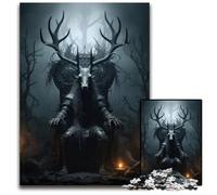 1000Piece Jigsaw Puzzle Baphomet On A Throne Puzzles for Adults for Teenagers Family Game Night BrainChallenging Gift Idea 1000 PCS(38x26cm)