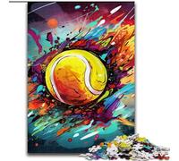 1000Piece Jigsaw Puzzle Colorful Tennis Impossible Jigsaw Puzzles for Adults Family Bonding Activity, Unique Gift for Holidays & Birthdays (Size 50x75 cm)