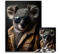 1000Piece Jigsaw Puzzle Cool Koala Modern Art paper Jigsaw for Teenagers Couples And Friends for Birthdays Christmas 1000 PCS(38x26cm)