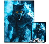 1000Piece Jigsaw Puzzle Fierce And Mystical Wolfpaper Jigsaw for Teenagers Couples And Friends for Birthdays Christmas 1000 PCS(38x26cm)