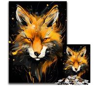1000Piece Jigsaw Puzzle Golden Fox Painting Puzzles for Adults Birthday Gift Idea Challenging Brain Teaser Game 1000 PCS(38x26cm)