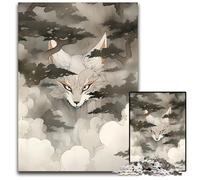 1000Piece Jigsaw Puzzle Mystical Forest Kitsune Challenging Puzzles Perfect for Family Fun Party Games Birthday Party Favors 1000 PCS(38x26cm)