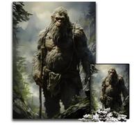 1000Piece Jigsaw Puzzle Mythical Bigfoot Forest Puzzles for Adults Fun at Home Activities Birthday Present Travel Gifts 1000 PCS(75x50cm)