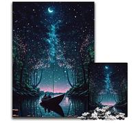 1000Piece Jigsaw Puzzle Natures Dreams at Night Paper Jigsaw Puzzles for Adults Brain Challenge for Teenagers Home Decor 1000 PCS(38x26cm)