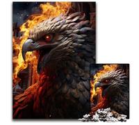 1000Piece Jigsaw Puzzle Phoenix Bird Challenging Puzzles Perfect for Halloween Christmas Birthday Gift 1000 PCS(38x26cm)