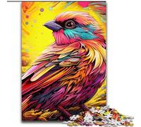 1000Piece Jigsaw Puzzle Pink Sparrow Impossible Jigsaw Puzzles for Adults Family Bonding Activity, Unique Gift for Holidays & Birthdays (Size 26x38 cm)
