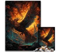 1000Piece Jigsaw Puzzle Radiant Gold Phoenix Puzzles for Adults Brain Challenge Gift Educational Activity for Teenagers 1000 PCS(38x26cm)