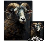 1000Piece Jigsaw Puzzle Sheep Playful Challenging Puzzles Perfect for Halloween Christmas Birthday Gift 1000 PCS(75x50cm)