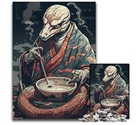 1000Piece Jigsaw Puzzle Snake Men Ramen Soup Challenging Puzzles Perfect for Halloween Christmas Birthday Gift 1000 PCS(75x50cm)