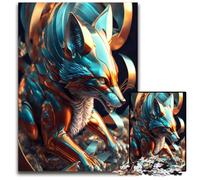 1000Piece Jigsaw Puzzle The Crystal Wolf Royal Puzzles for Adults Fun at Home Activities Birthday Present Travel Gifts 1000 PCS(38x26cm)