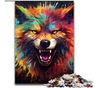 1000Piece Jigsaw Puzzles for Adults Art Wolf JigsawPuzzle 1000Pieces for Adults for Holidays & Birthdays (Size 50x75 cm)