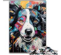 1000Piece Jigsaw Puzzles for Adults Border Collie JigsawPuzzle 1000Pieces for Adults for Holidays & Birthdays (Size 50x75 cm)