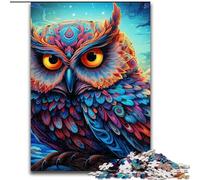 1000Piece Jigsaw Puzzles for Adults Color Owl JigsawPuzzle 1000Pieces for Adults for Holidays & Birthdays (Size 50x75 cm)