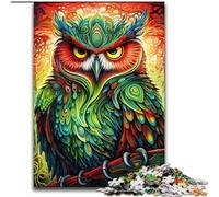 1000Piece Jigsaw Puzzles for Adults Color Owl Jigsaws 1000Pieces for Adults Educational Games Beautiful Decoration (Size 26x38 cm)