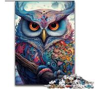 1000Piece Jigsaw Puzzles for Adults Color Owl Jigsaws 1000Pieces for Adults Educational Games Beautiful Decoration (Size 50x75 cm)