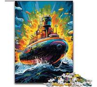 1000Piece Jigsaw Puzzles for Adults Colorful Submarine Jigsaws 1000Pieces for Adults Educational Games Beautiful Decoration (Size 26x38 cm)