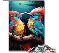 1000Piece Jigsaw Puzzles for Adults Colorful Woodpecker Jigsaws 1000Pieces for Adults Educational Games Beautiful Decoration (Size 26x38 cm)