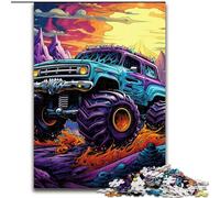 1000Piece Jigsaw Puzzles for Adults Psychedelic Truck Jigsaws 1000Pieces for Adults Educational Games Beautiful Decoration (Size 50x75 cm)