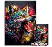 1000Piece Jigsaw Puzzles for Adults The Pirate Wolf Impossible Jigsaw Puzzles for Adults Challenging DIY Brain Teaser Perfect Family Game Or Decorative Gift 1000 PCS(75x50cm)
