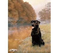 1000piece paper puzzle black Labrador suitable for wall art home decoration gift 38x26cm