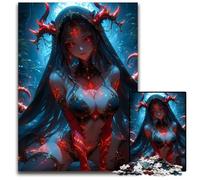 1000Piece Puzzle Anime Demon Girl Impossible Jigsaw Puzzles for Adults Brain Teaser Game Interactive Family Game Suitable for Ages 14 1000 PCS(75x50cm)