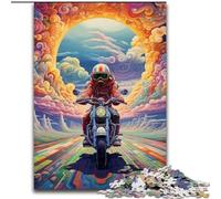 1000Piece Puzzle Colorful Art Motorcycle Impossible Jigsaw Puzzles for Adults for Birthdays, Holidays, And Special Occasions (Size 50x75 cm)