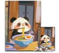 1000Piece Puzzle Cute Panda Eating Ramen Japanese Food Impossible Jigsaw Puzzles for Adults Brain Teaser Game Interactive Family Game Suitable for Ages 14 1000 PCS(38x26cm)