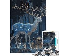 1000piece Puzzle for Adults Deer Mystic Educational Challenge Presents for Women Handson Game for Ages 14 And over (50X75cm)