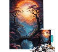 1000piece Puzzle for Teenagers A Couples Journey Peaceful Focus Building Play Soft Touch Smooth Finish Ideal Present for Art Lovers (Size 50x75cm)