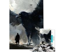 1000piece Puzzle for Teenagers A Giant Eagle Peaceful Focus Building Play Soft Touch Smooth Finish Ideal Present for Art Lovers (Size 50x75cm)