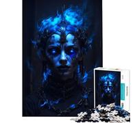 1000piece Puzzle for Teenagers A Woman Bound by Magic Peaceful Focus Building Play Soft Touch Smooth Finish Ideal Present for Art Lovers (Size 50x75cm)