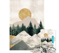 1000piece Puzzle for Teenagers Abstract Gold Decor Peaceful Focus Building Play Soft Touch Smooth Finish Ideal Present for Art Lovers (Size 50x75cm)