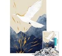 1000piece Puzzle for Teenagers Abstract Gold Decor Peaceful Focus Building Play Soft Touch Smooth Finish Ideal Present for Art Lovers (Size 38x26cm)