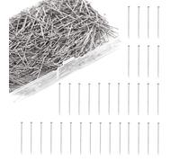1000Pieces Head Pins Fine Satin Pin Dressmaker Pin,Stainless Steel SewingPins Not Easy Bend Dressmaking Pins,SewingPins Head PinsFine Satin PinStraight for Dressmaker Jewelry Craft Sewing