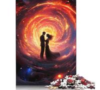 1000Pieces Jigsaw Black Hole Wedding Square Puzzles for Adults & Paper Puzzles Home Decoration Puzzle 1000pcs (75x50cm)