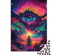 1000Pieces Jigsaw Psychedelic Nature Square Puzzles for Adults & Paper Puzzles Home Decoration Puzzle 38x26cm/1000pcs