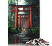 1000Pieces Jigsaw Sacred Fox Spirit Journey Square Puzzles for Adults & Wooden Puzzles Home Decoration Puzzle 1000pcs (75x50cm)