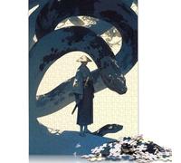 1000Pieces Jigsaw Samurai The Serpents Coil Square Puzzles for Adults & Wooden Puzzles Home Decoration Puzzle 1000pcs (75x50cm)
