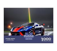 1000Pieces Jigsaw Supercar Square Puzzles for Adults & Wooden Puzzles Home Decoration Puzzle 1000pcs (75x50cm)