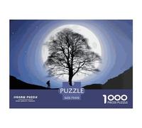 1000Pieces Jigsaw Sycamore Gap Tree Square Puzzles for Adults & Wooden Puzzles Home Decoration Puzzle 1000pcs (75x50cm)