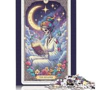 1000Pieces Jigsaw The Reader Tarot Card Illustration Square Puzzles for Adults & Wooden Puzzles Home Decoration Puzzle 1000pcs (75x50cm)