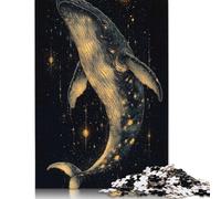 1000Pieces Jigsaw Whale in The Stars Square Puzzles for Adults & Paper Puzzles Home Decoration Puzzle 38x26cm/1000pcs